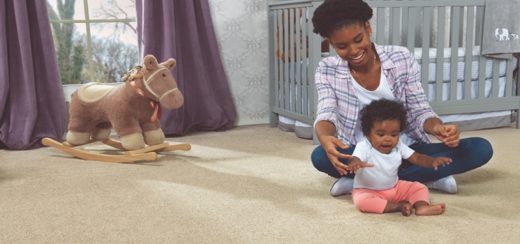 child's bedroom with carpet, protected by Empire's Service Plan